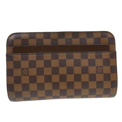 Louis Vuitton Pochette Saint Louis Damier, Brown, Canvas, Clutch