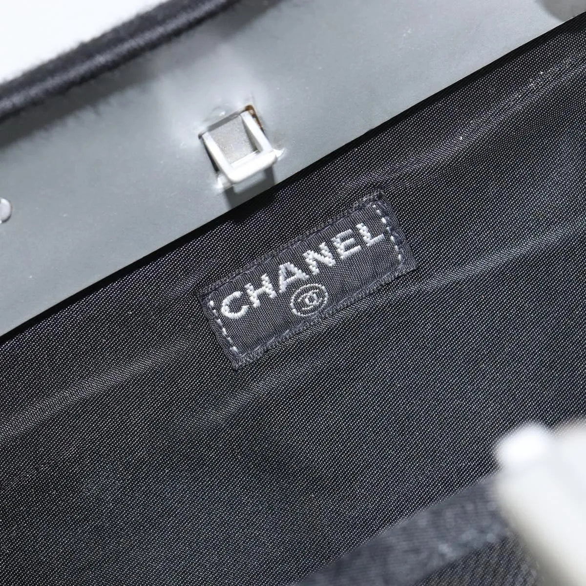 Chanel Millennium Jersey, Black, Cotton, Shoulder Bag