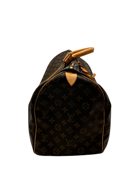 Louis Vuitton Keepall Monogram Canvas, Beige, Canvas, Travel Bag