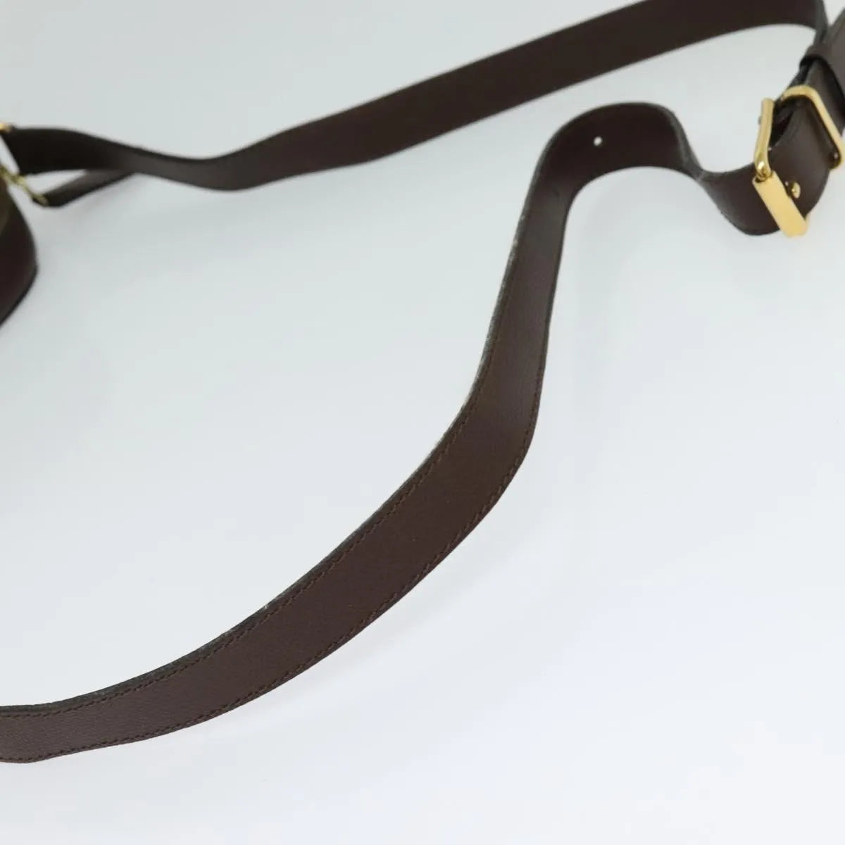 Celine Vintage Turnlock Leather, Brown, Leather, Shoulder Bag