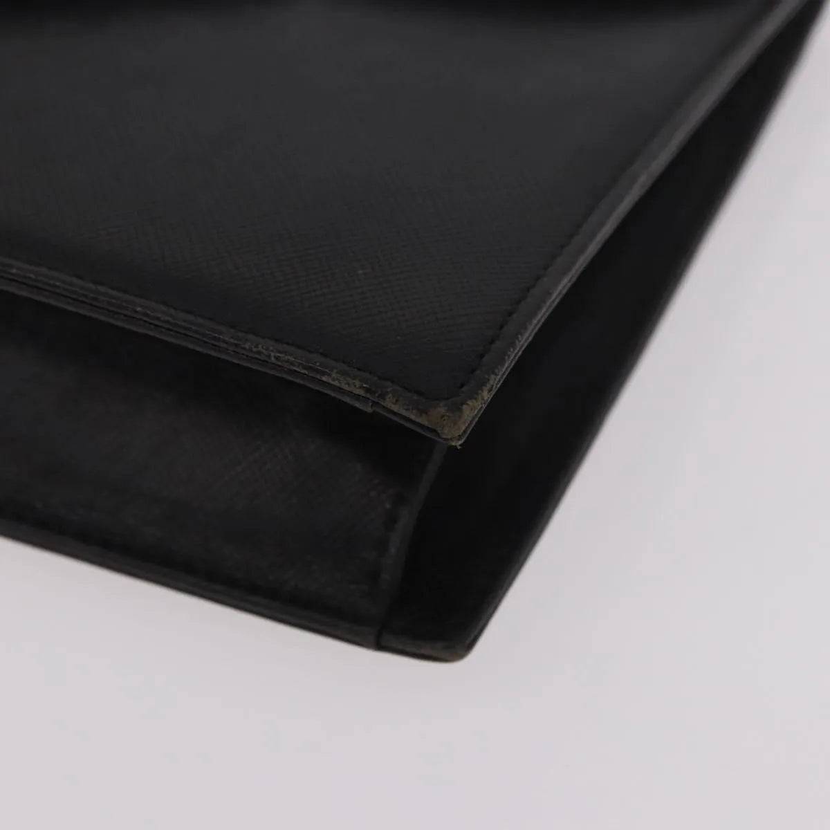 Saint Laurent Vintage Leather, Black, Leather, Clutch