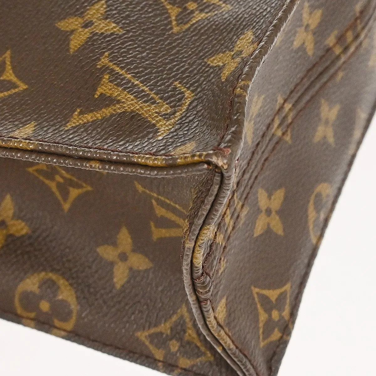 Louis Vuitton Sac Plat Monogram Canvas, Brown, Canvas, Handbag