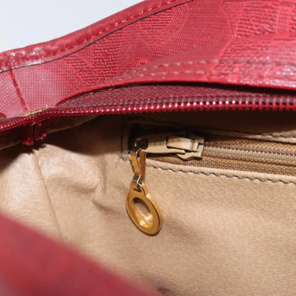 Christian Dior Vintage Trotter Canvas, Red, Canvas, Shoulder Bag