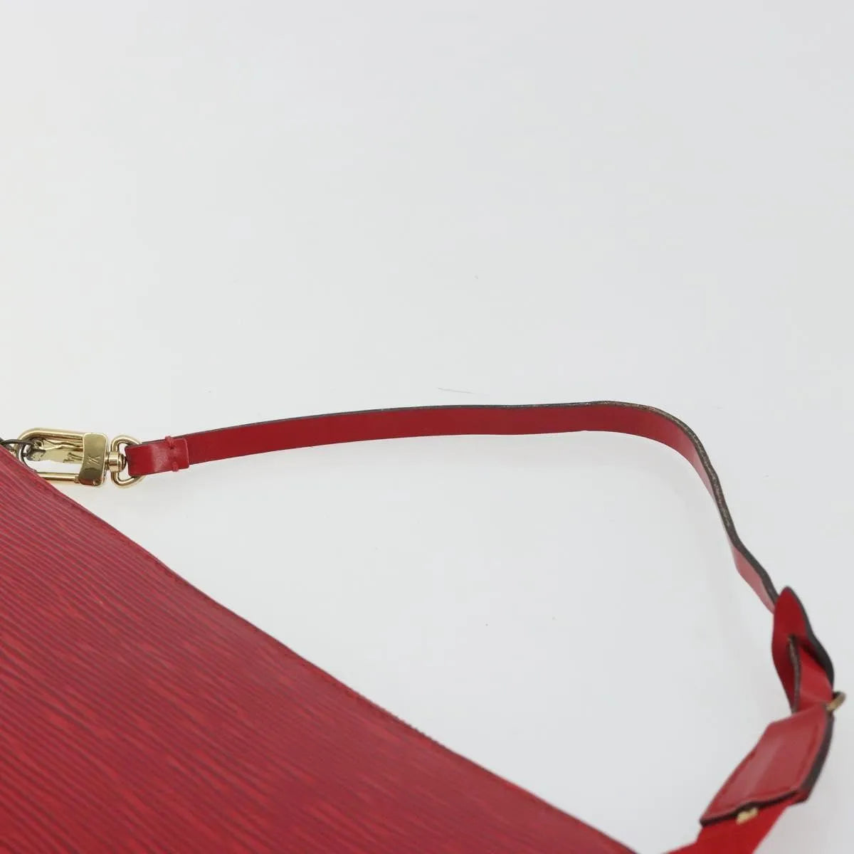 Louis Vuitton Pochette Accessoires Epi, Red, Leather, Clutch