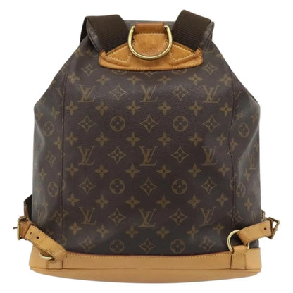 Louis Vuitton Vintage Montsouris Monogram Canvas, Brown, Canvas, Backpack