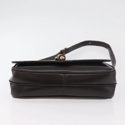 Gucci Vintage Leather, Brown, Leather, Shoulder Bag