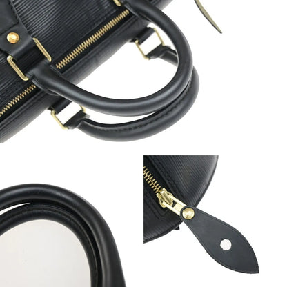 Louis Vuitton Speedy Epi Leather, Black, Leather, Handbag