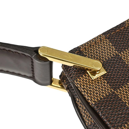 Louis Vuitton Aubagne Damier, Brown, Canvas, Shoulder Bag