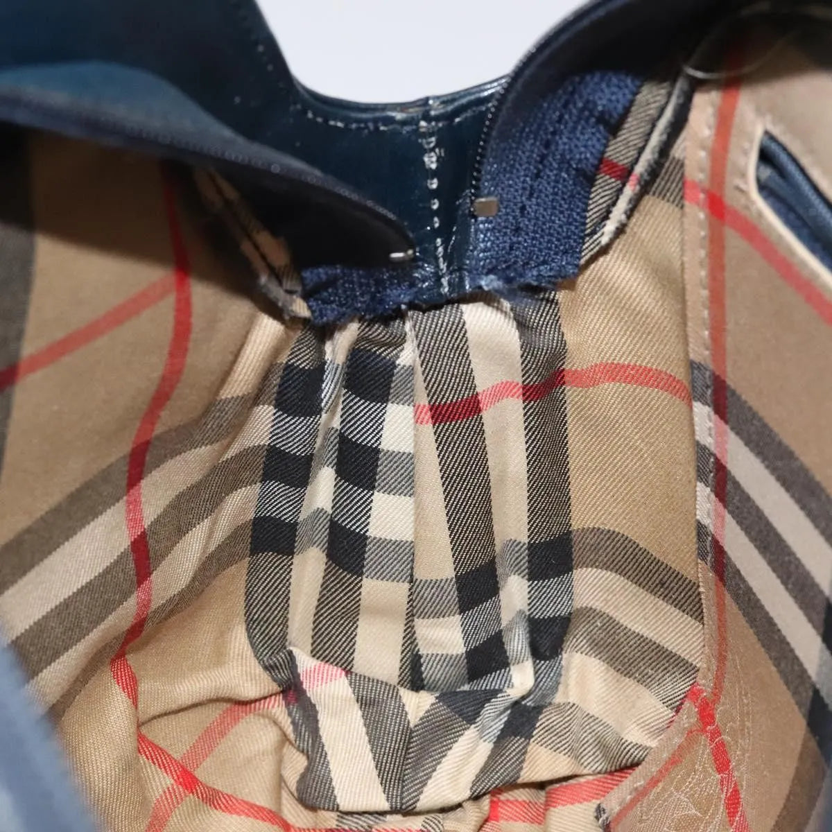 Burberry Vintage Canvas, Navy, Canvas, Shoulder Bag