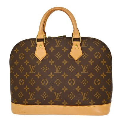 Louis Vuitton Alma Monogram Canvas, Brown, Canvas, Handbag