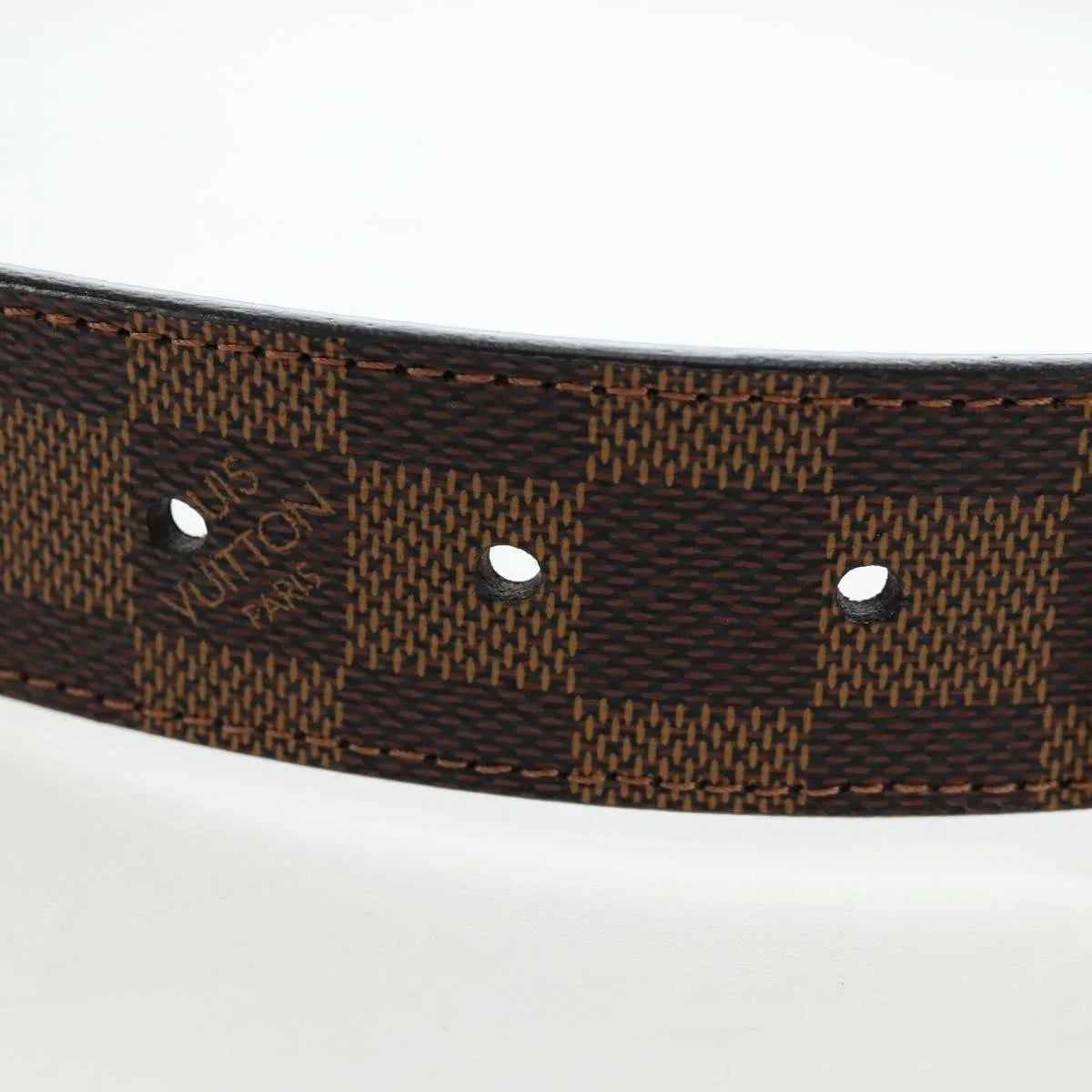 Louis Vuitton Inventeur Belt Damier Ebene, Brown, Canvas, Belt