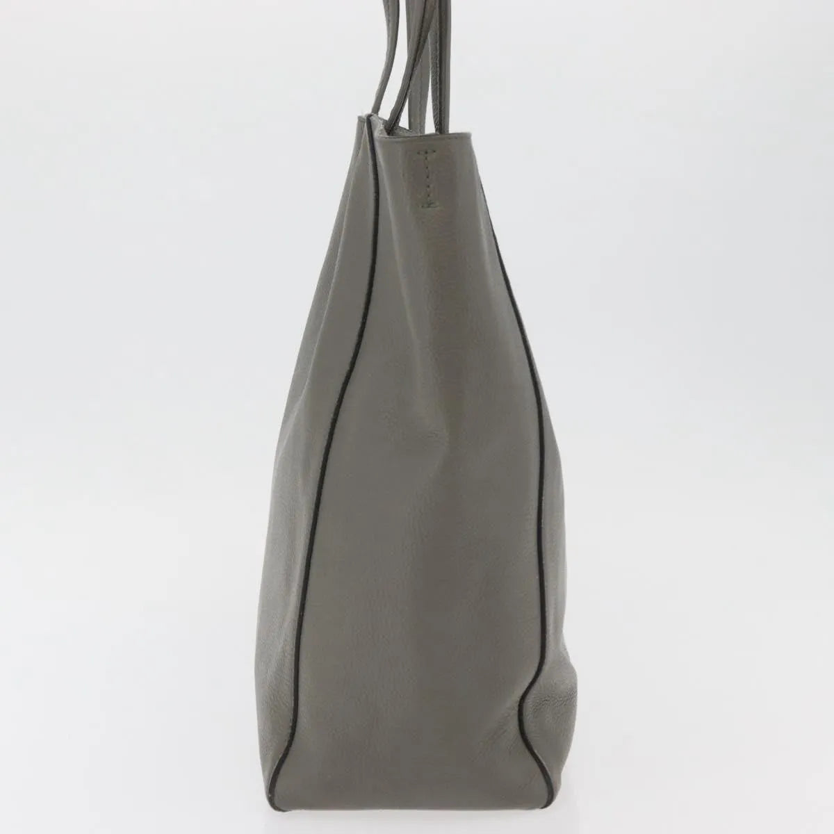 Celine Phantom Cabas Tote Leather, Gray, Leather, Tote Bag