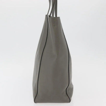 Celine Phantom Cabas Tote Leather, Gray, Leather, Tote Bag