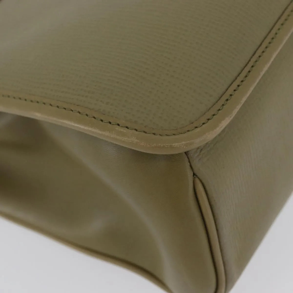 Gucci Vintage Leather, Green, Leather, Handbag