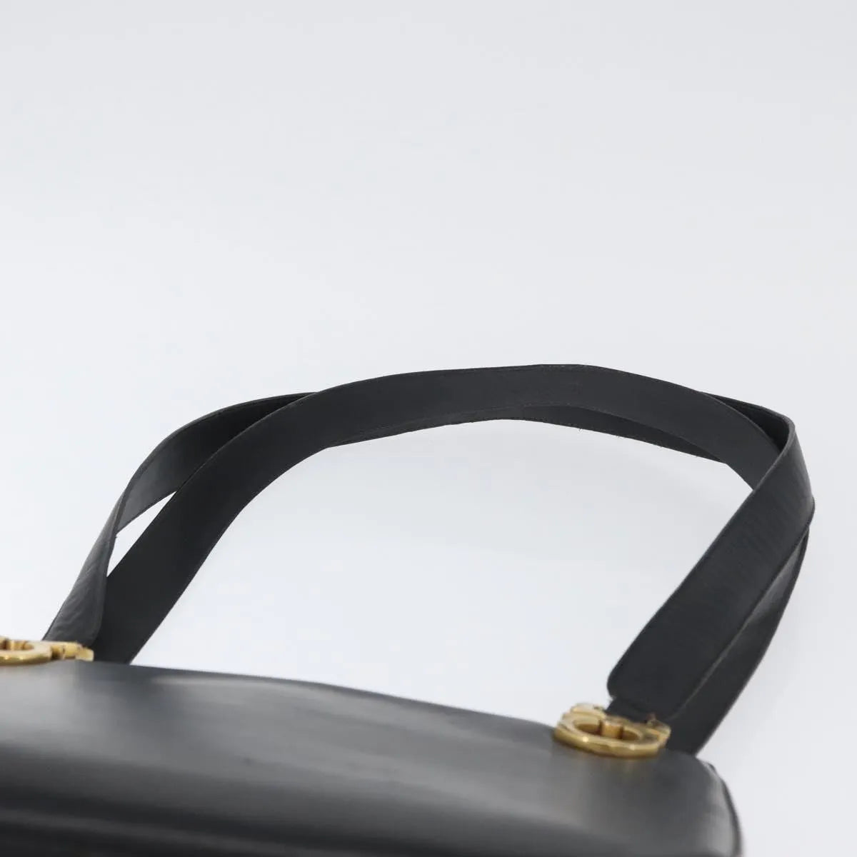 Salvatore Ferragamo Gancini Tote Leather, Black, Leather, Tote Bag