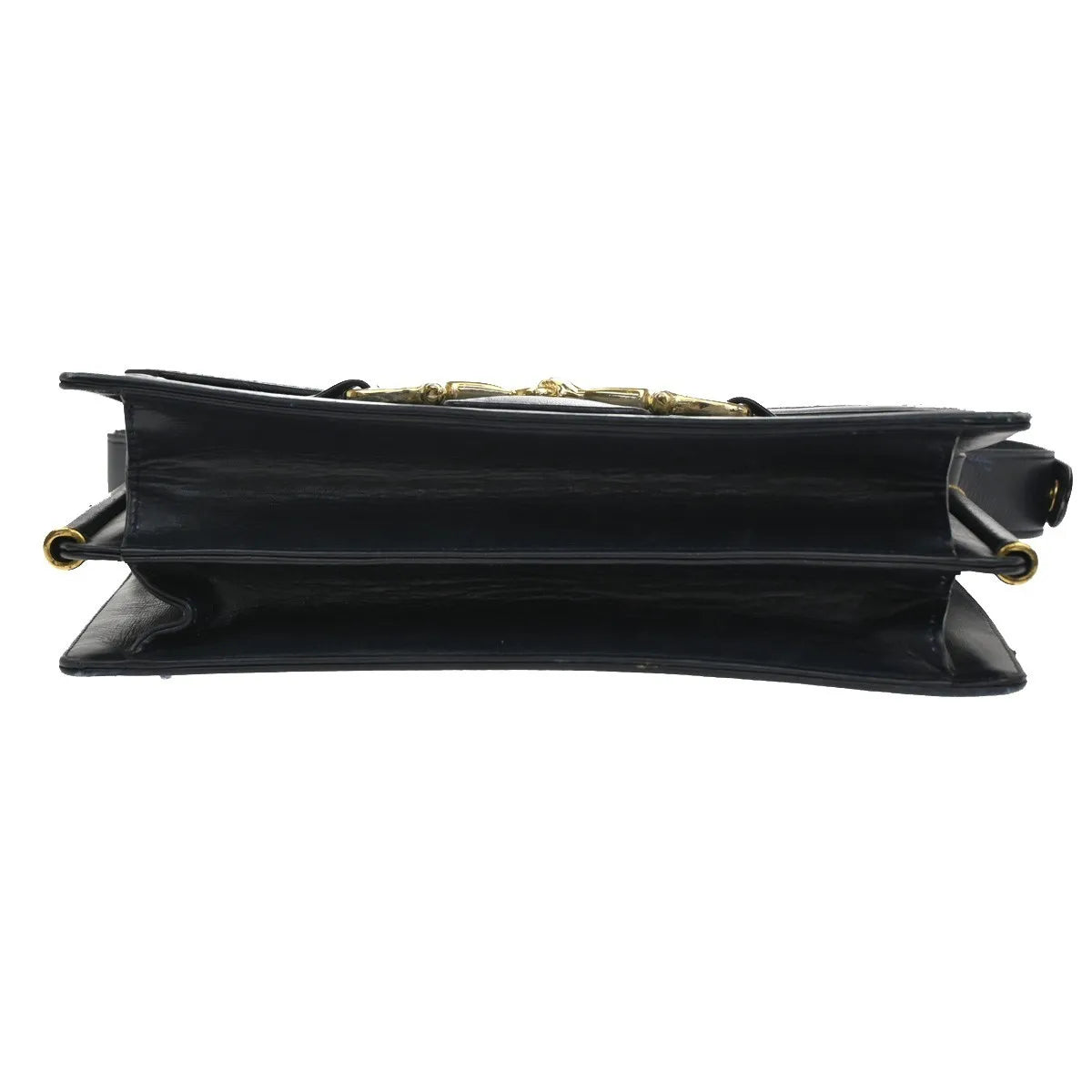 Celine Horse Carriage Canvas and Leather, Navy, Canvas, Shoulder Bag