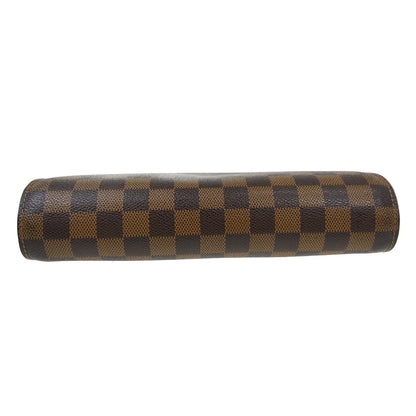 Louis Vuitton Pochette Saint Louis Damier, Brown, Canvas, Clutch