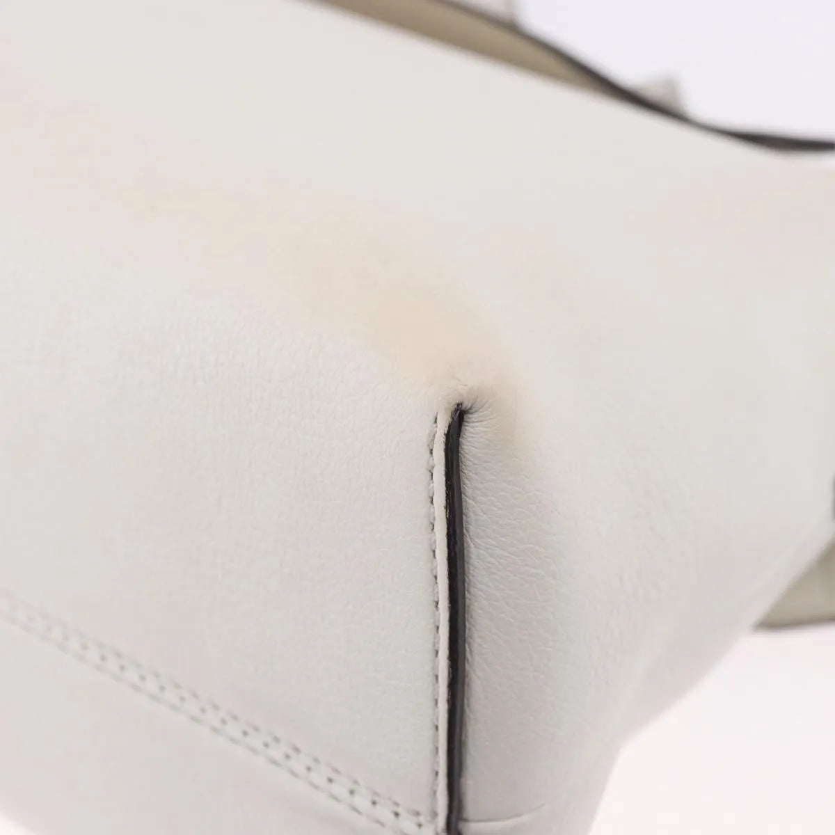 Fendi By The Way Satchel M, White, Leather, Crossbody Bag