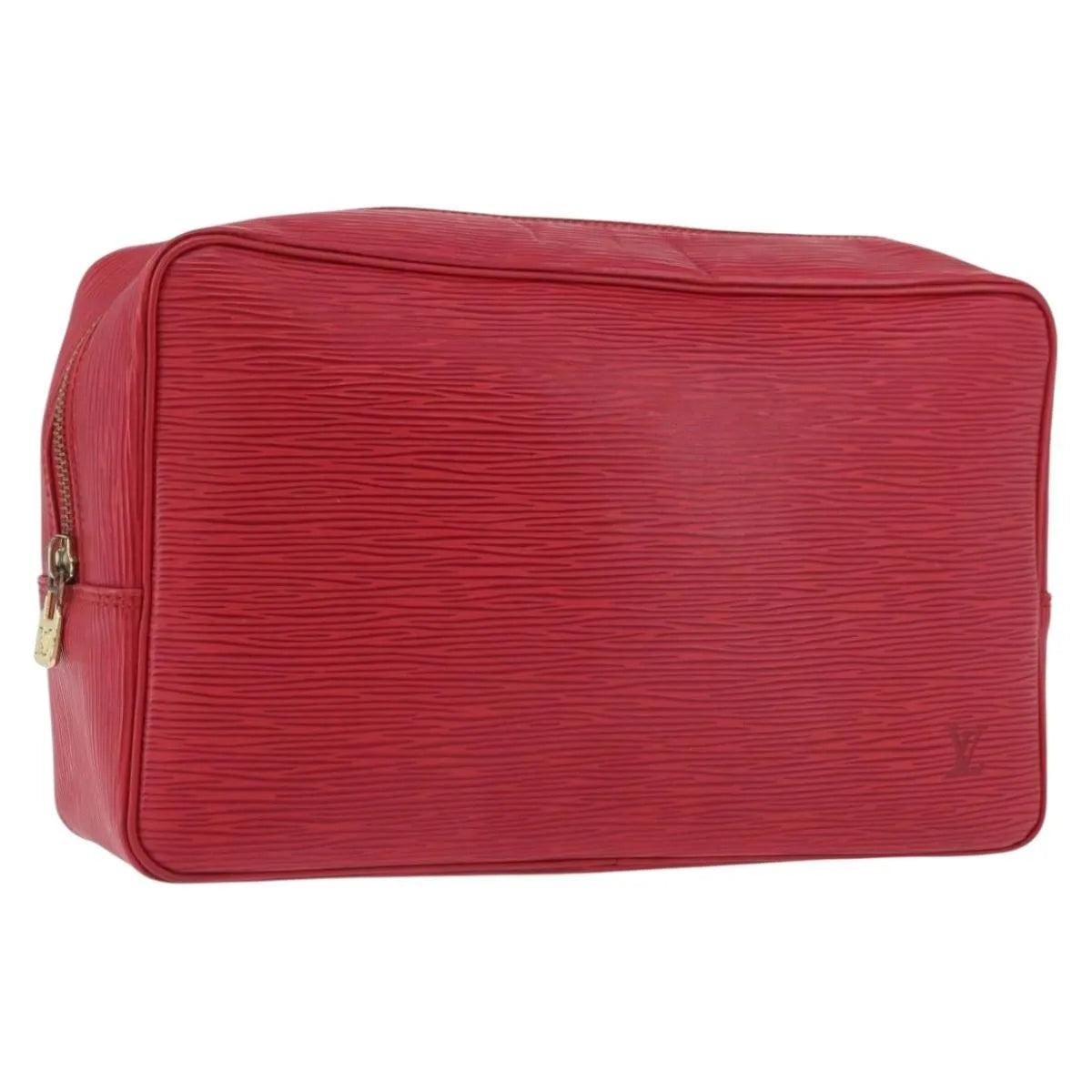 Louis Vuitton Trousse Toiletry Monogram Canvas, Red, Leather, Clutch