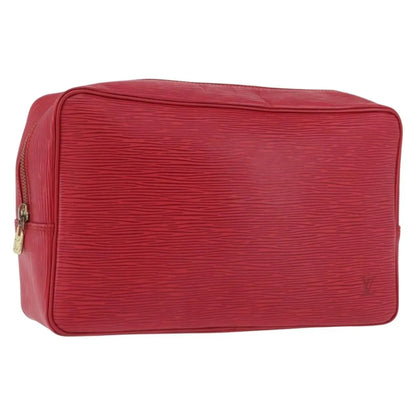 Louis Vuitton Trousse Toiletry Monogram Canvas, Red, Leather, Clutch