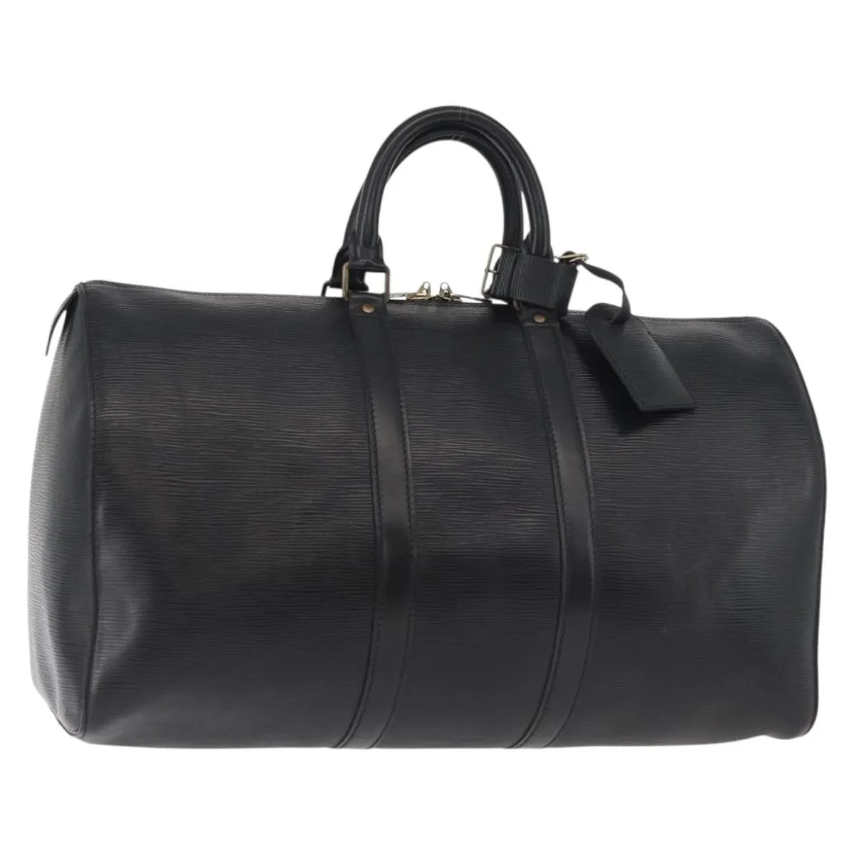 Louis Vuitton Keepall Epi Leather, Black, Leather, Travel Bag