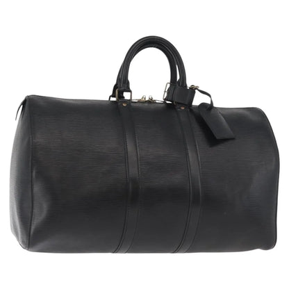 Louis Vuitton Keepall Epi Leather, Black, Leather, Travel Bag