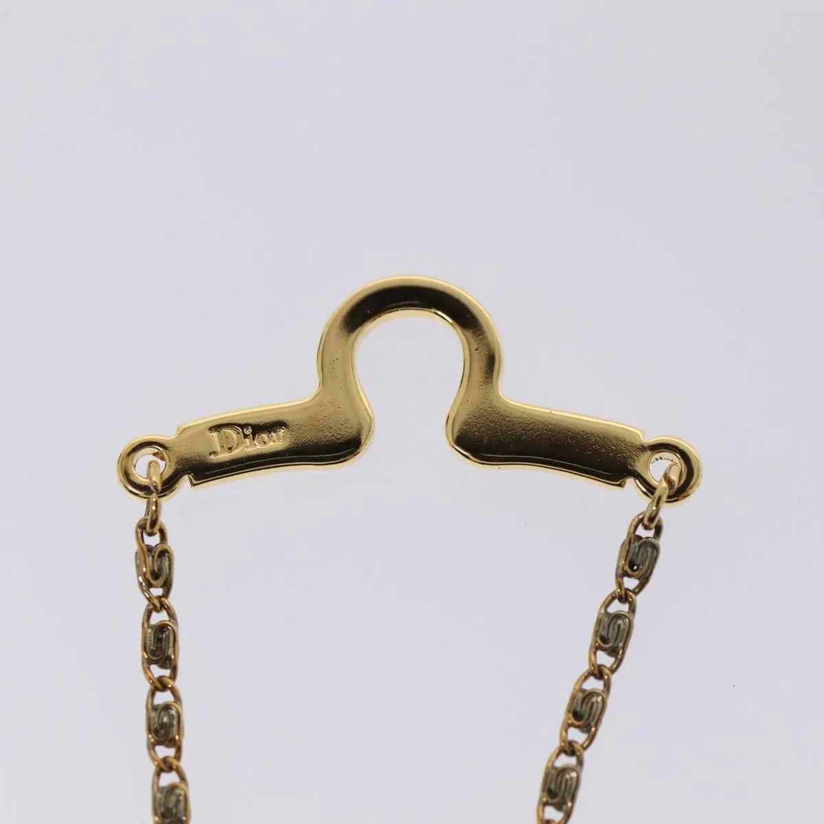 Christian Dior CD Pendant Metal, Gold, Gold Plated, Necklace