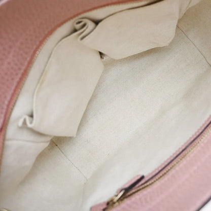 Gucci Swing Pebbled Leather, Pink, Leather, Handbag