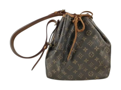 Louis Vuitton Petit Noe Monogram Canvas, Brown, Canvas, Shoulder Bag