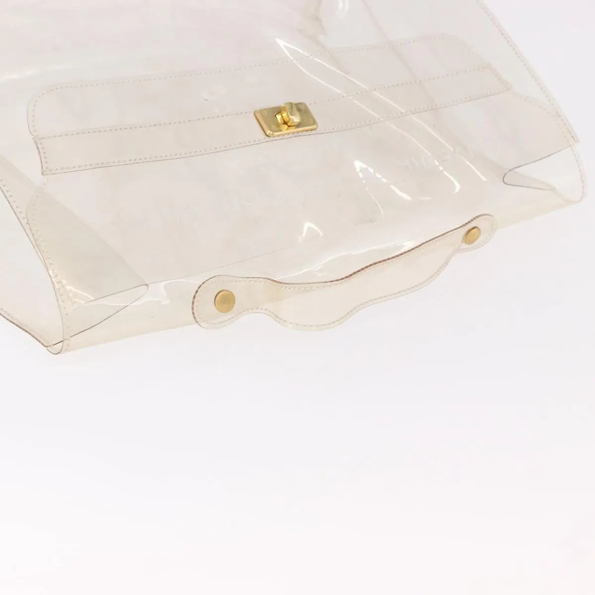 Hermes Kelly Vinyl, Clear, Plastic, Handbag