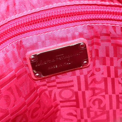 Salvatore Ferragamo Gancini Leather, Pink, Leather, Shoulder Bag
