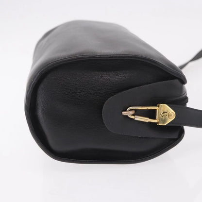 Christian Dior Vintage Leather, Black, Leather, Shoulder Bag