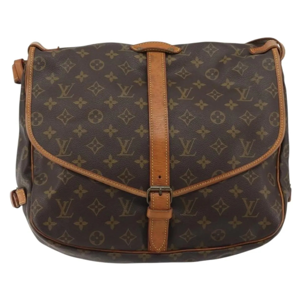 Louis Vuitton Saumur Monogram Canvas, Brown, Canvas, Shoulder Bag