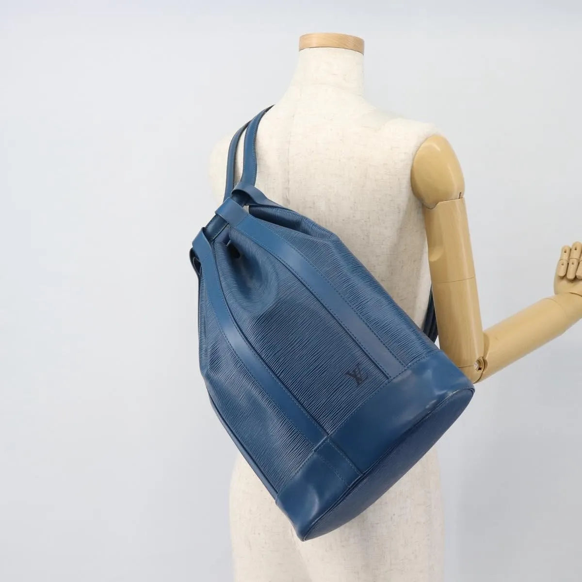 Louis Vuitton Randonnee Epi Leather, Blue, Leather, Shoulder Bag