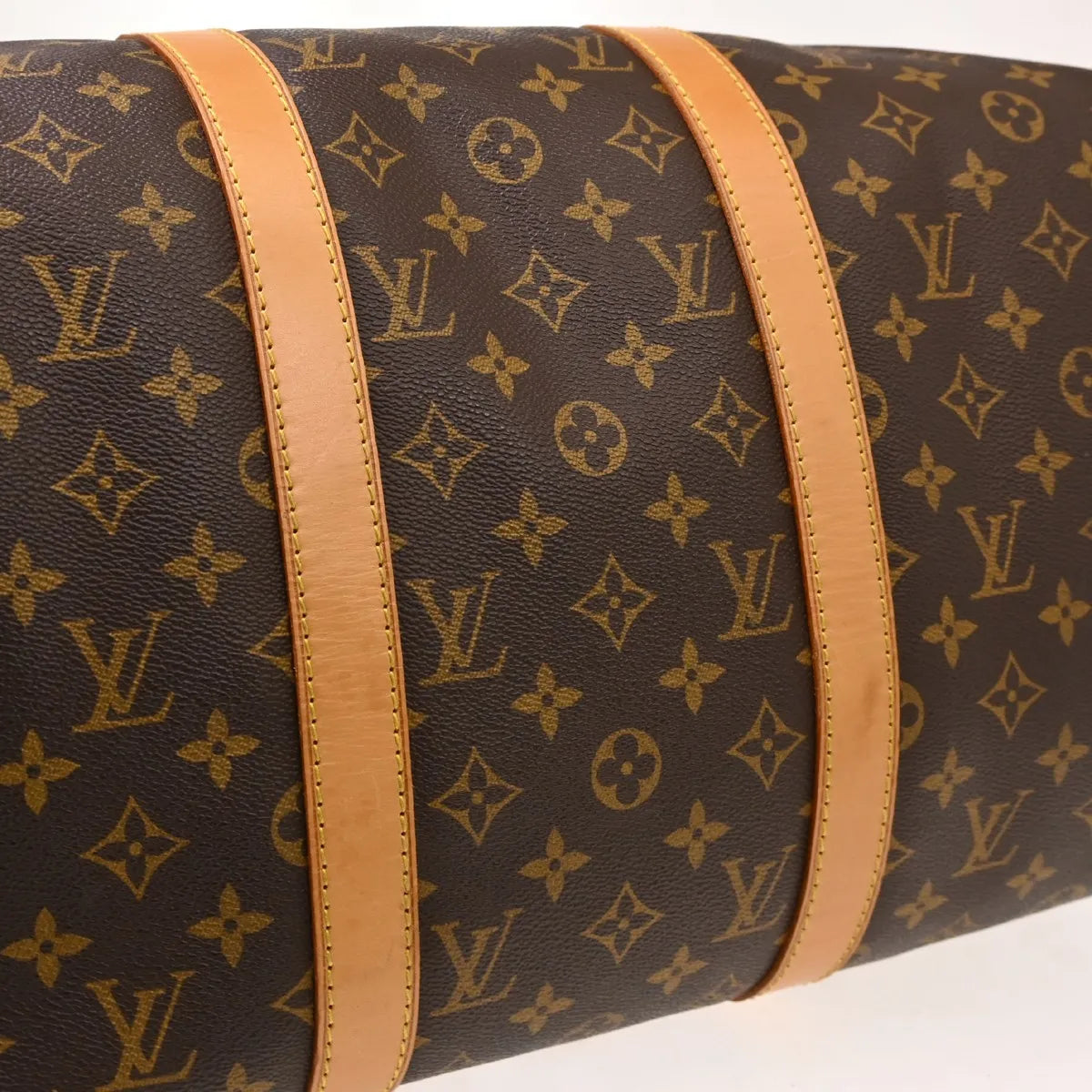Louis Vuitton Keepall Monogram, Brown, Canvas, Travel Bag