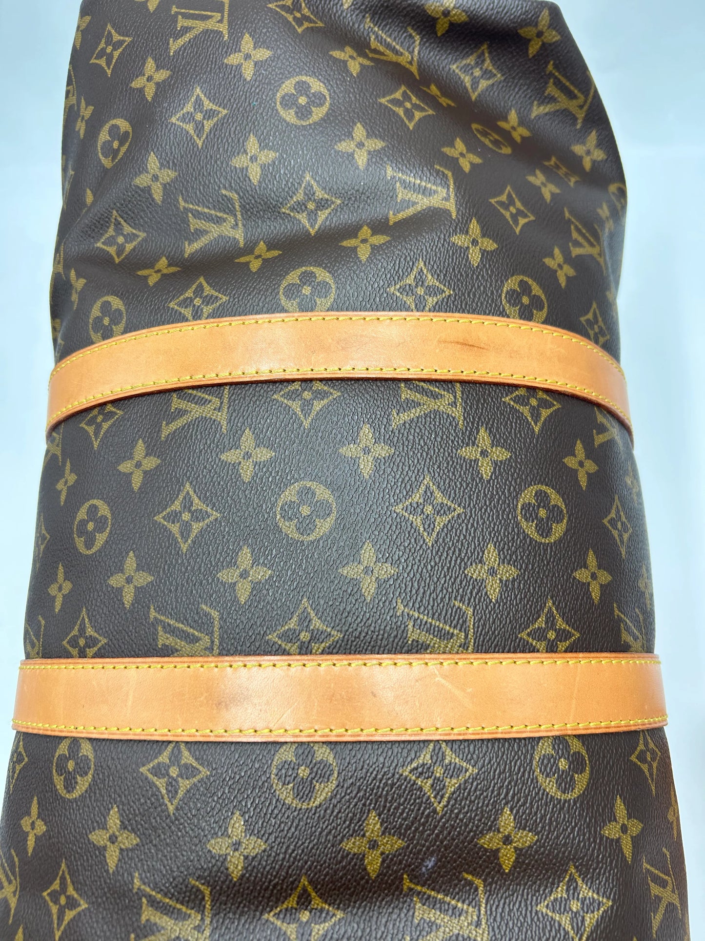 Louis Vuitton keepall bandoulière monogram, Brown, Canvas, Handbag