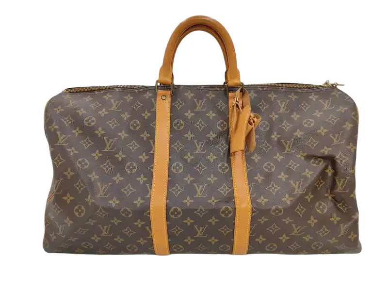 Louis Vuitton Keepall Monogram Canvas, Brown, Canvas, Travel Bag