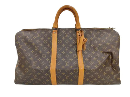 Louis Vuitton Keepall Monogram Canvas, Brown, Canvas, Travel Bag