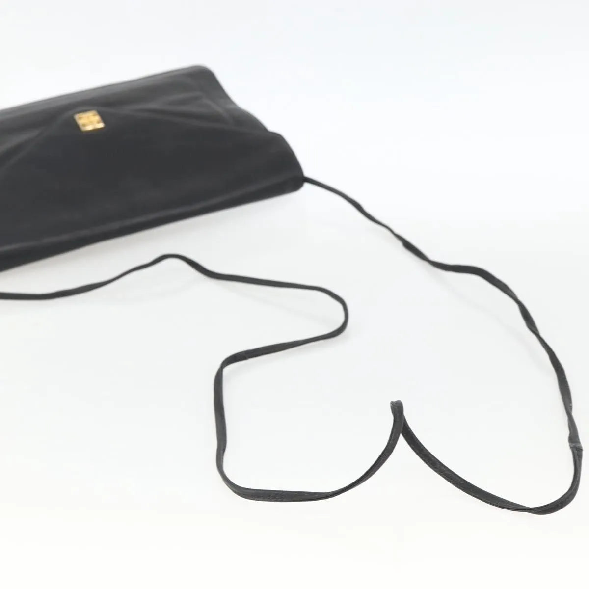 Givenchy Vintage 4G Leather, Black, Leather, Shoulder Bag