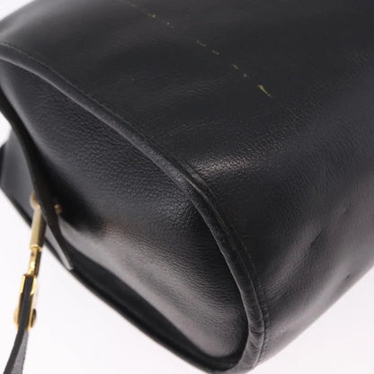 Christian Dior Vintage Leather, Black, Leather, Shoulder Bag
