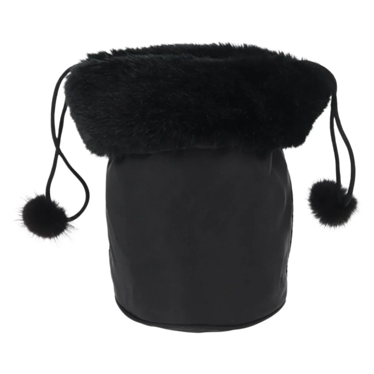 Celine Vintage Pouch Nylon, Black, Nylon, Clutch
