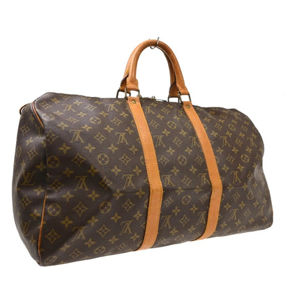 Louis Vuitton Keepall Monogram Canvas, Brown, Canvas, Travel Bag