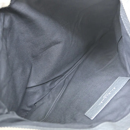 Balenciaga Clip P Leather, Gray, Leather, Clutch
