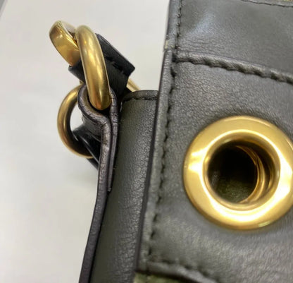 Chloe Roy Leather, Black, Suede, Shoulder Bag