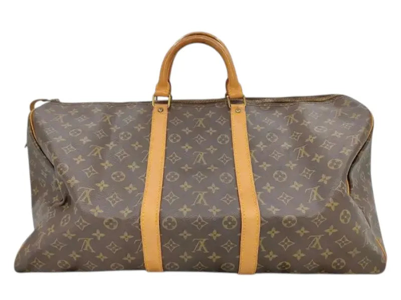 Louis Vuitton Keepall Monogram Canvas, Brown, Canvas, Travel Bag