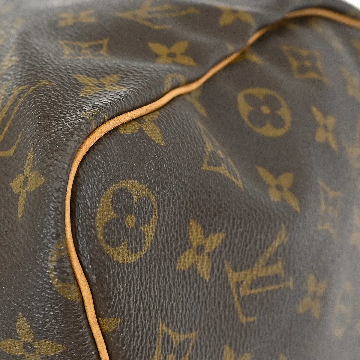 Louis Vuitton Keepall Monogram Canvas, Brown, Canvas, Travel Bag