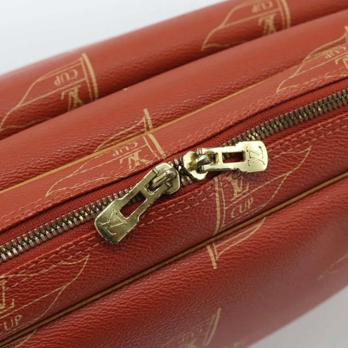 Louis Vuitton Cup Calvi Messenger Coated Canvas, Red, Canvas, Shoulder Bag
