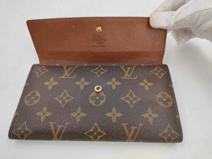 Louis Vuitton Emilie Monogram Canvas, Brown, Canvas, Wallet