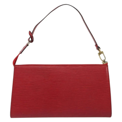 Louis Vuitton Pochette Accessoires Epi, Red, Leather, Clutch