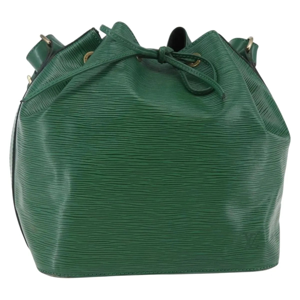 Louis Vuitton Petit Noe Epi Leather, Green, Leather, Shoulder Bag